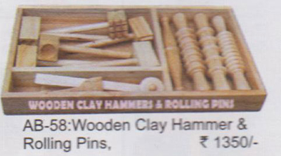 Wooden Clay Hammer Rolling Pins Manufacturer Supplier Wholesale Exporter Importer Buyer Trader Retailer in New Delhi Delhi India